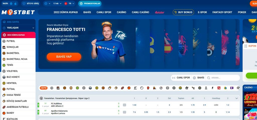 MostBet Online casino
